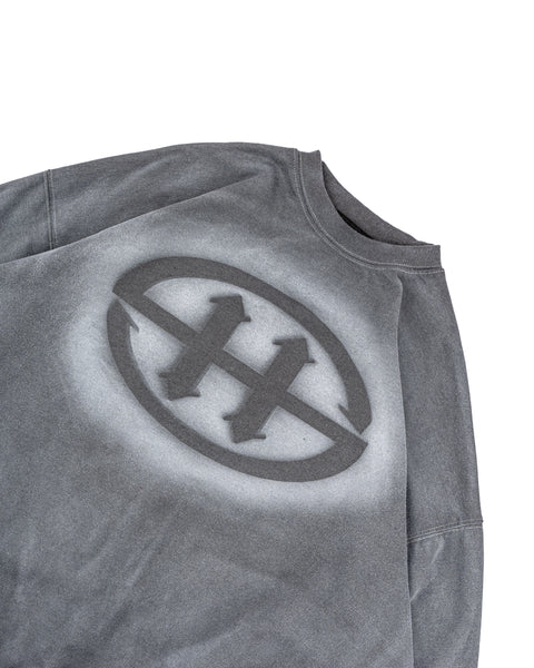 LOGO WASHED SWEATSHIRT - GRAY