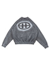 LOGO WASHED SWEATSHIRT - GRAY