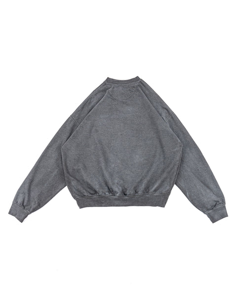 LOGO WASHED SWEATSHIRT - GRAY