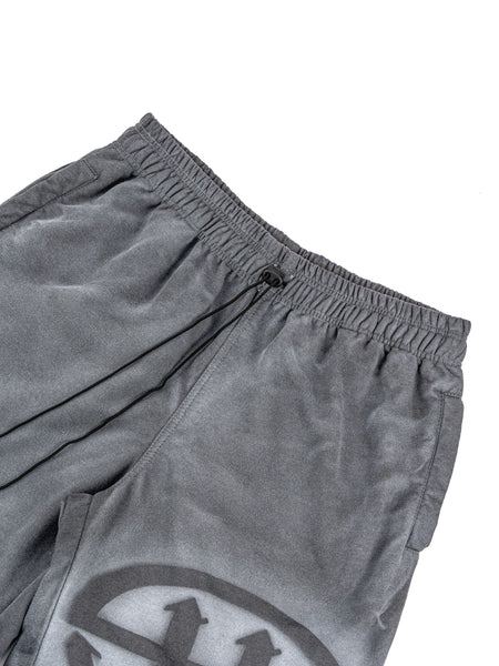LOGO WASHED SWEATSHORT - GRAY