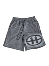 LOGO WASHED SWEATSHORT - GRAY