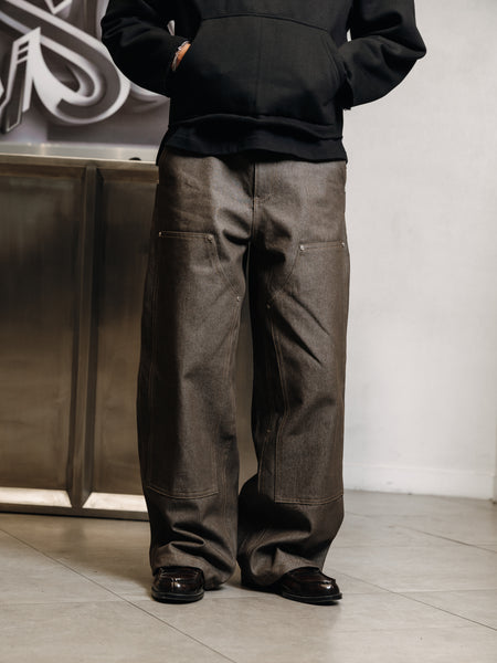 DENIM CARPENTER PANTS DARK SAND