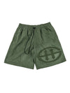 LOGO WASHED SWEATSHORT - MOSS