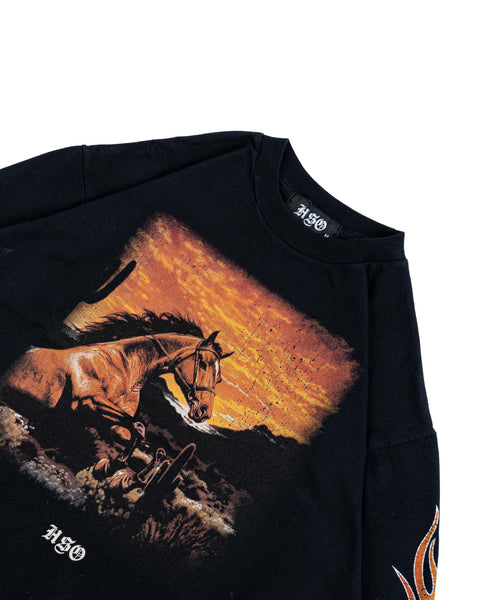 HORSE CROP L/S
