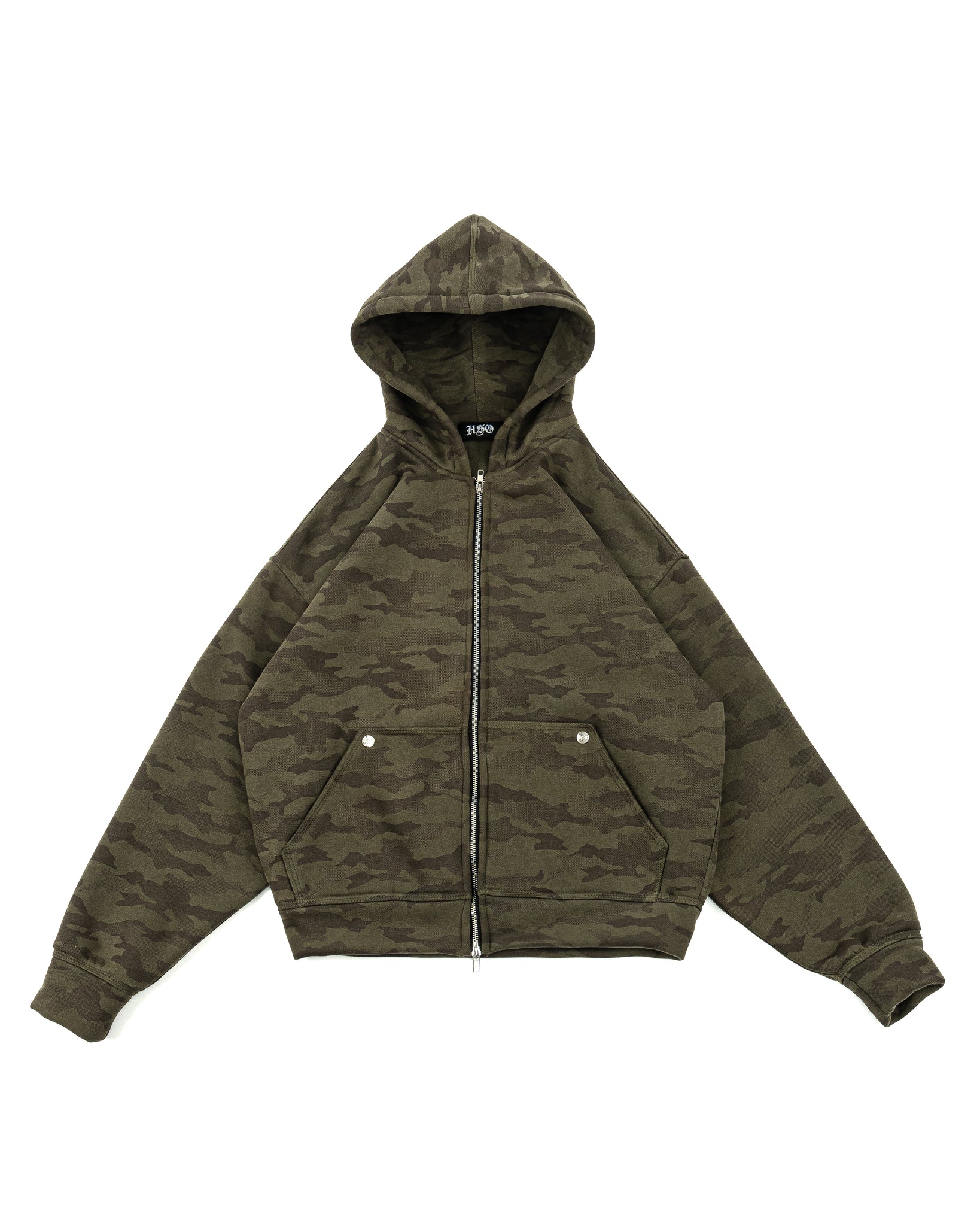 HEAVY FLEECE CAMOU HOODIE