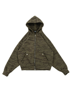 HEAVY FLEECE CAMOU HOODIE