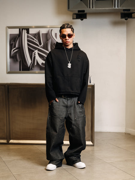 DENIM CARPENTER PANTS CHARCOAL