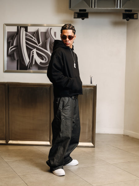 DENIM CARPENTER PANTS CHARCOAL