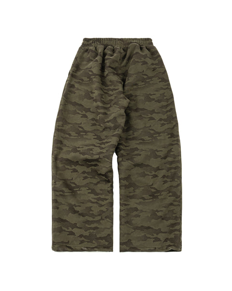 WIDE LEG SWEATPANTS IN CAMOU