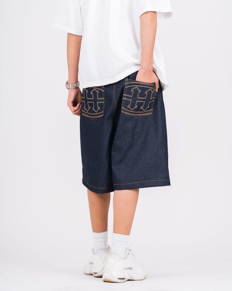 INDIGO DENIM SHORTS