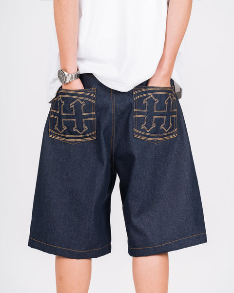 INDIGO DENIM SHORTS
