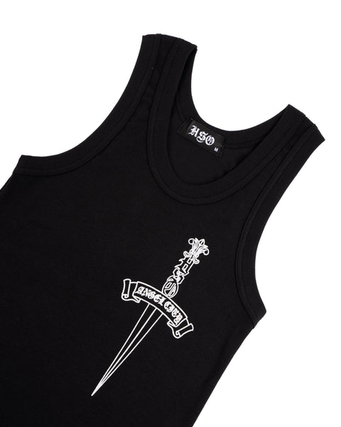 DAGGER TANK TOP BLACK