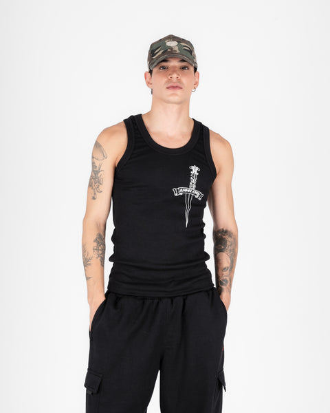 DAGGER TANK TOP BLACK