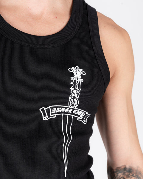 DAGGER TANK TOP BLACK