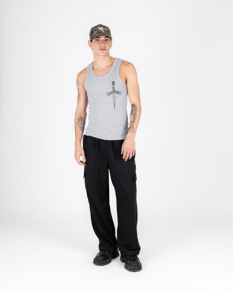 DAGGER TANK TOP GRAY