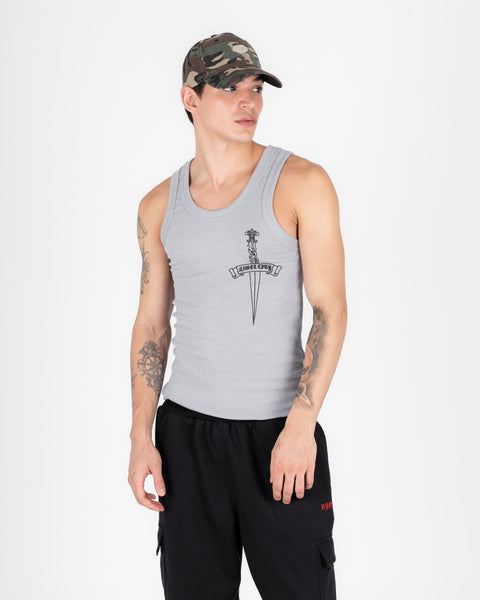 DAGGER TANK TOP GRAY