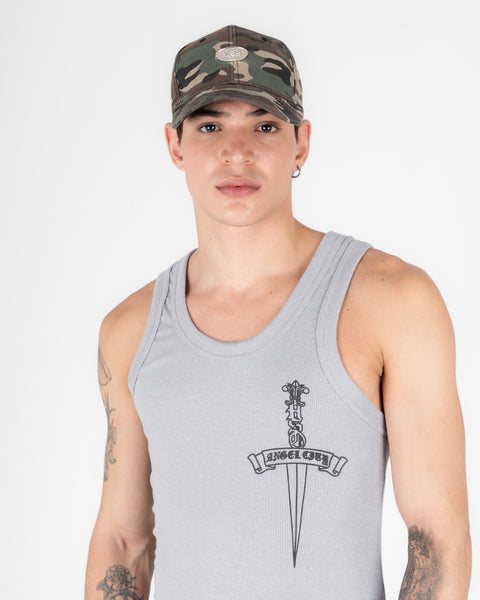 DAGGER TANK TOP GRAY