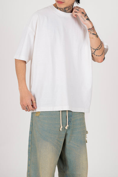 WASHED BOX TEE IN OFFWHITE