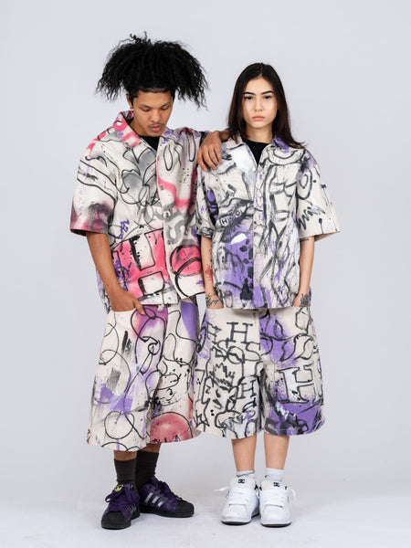 PAINTED BUTTON DOWN (1 OF 1)