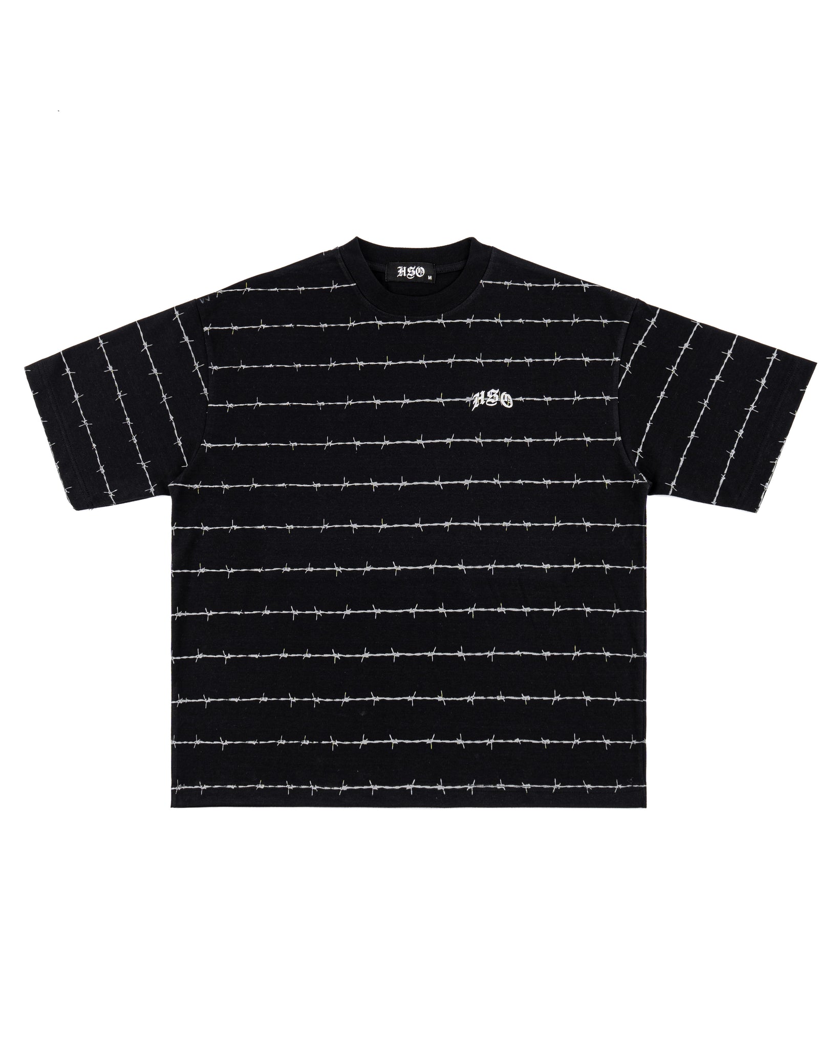 BARB ARCH LOGO HEAVY BOX TEE BLACK