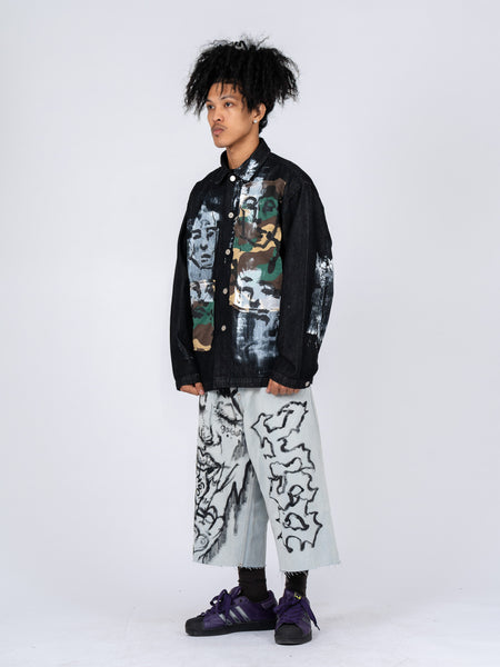 PAINTED JORTS DARK (1 OF 1)