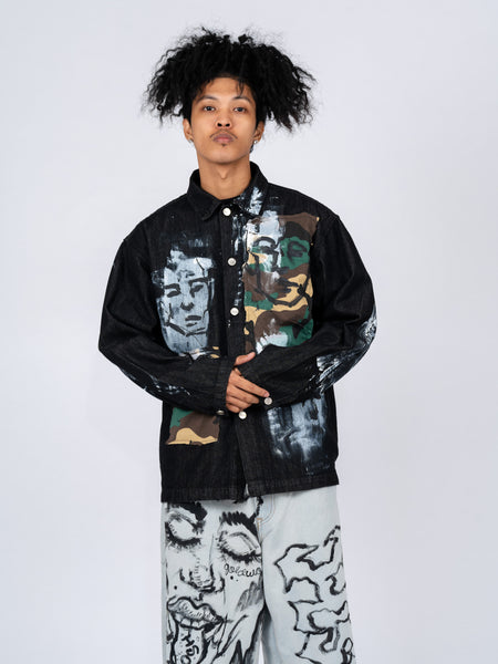 GOLD PATCH WORK DENIM L/S (1 OF 1)