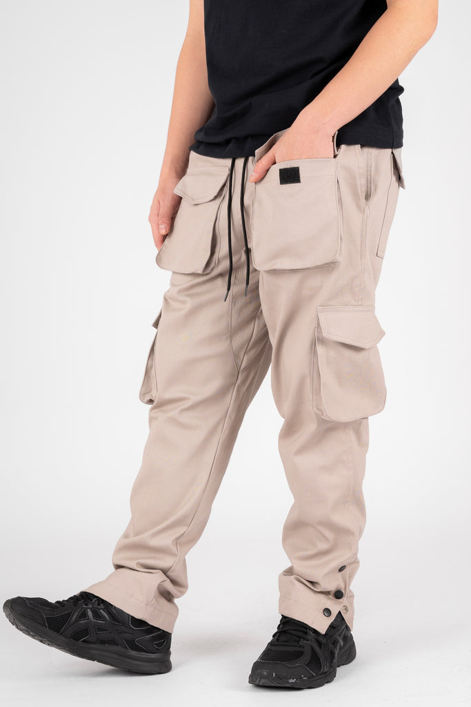 FRONT POCKET CARGO PANTS - LIGHT KHAKI – HSO