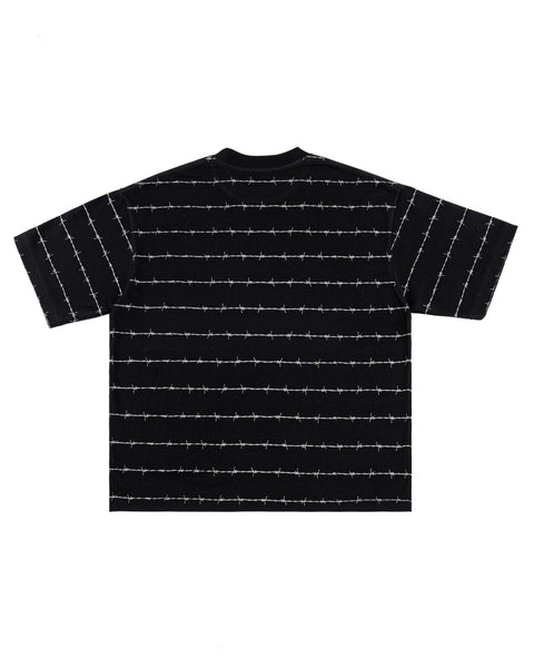BARB ARCH LOGO HEAVY BOX TEE BLACK