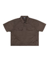 TWILL WORK POLO IN BROWN