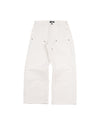 WIDE DOUBLE KNEE PANTS IN NATURAL