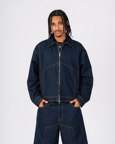 DENIM TRUCKER JACKET - INDIGO
