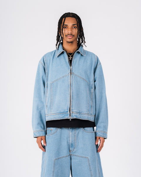 DENIM TRUCKER JACKET - LIGHT WASHED