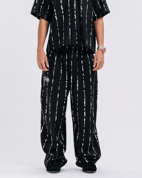 PRINTED LOUNGE PANTS BLACK
