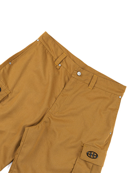 EMBLEM CARGO SHORTS DARK KHAKI
