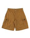 EMBLEM CARGO SHORTS DARK KHAKI
