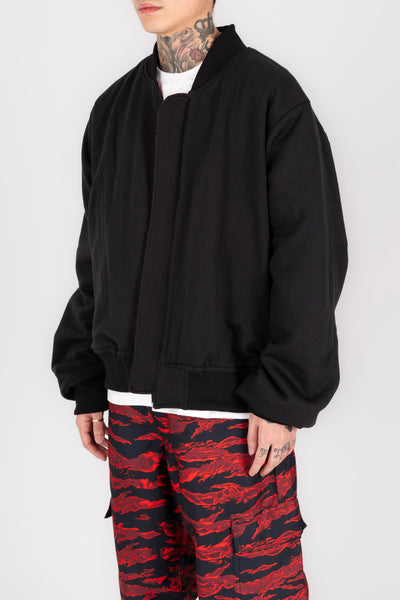 TIGER CAMOU REVERSIBLE BOMBER JACKET