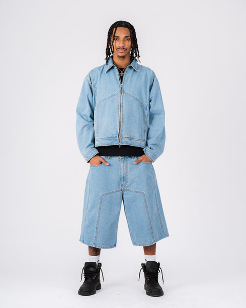 DENIM TRUCKER JACKET - LIGHT WASHED