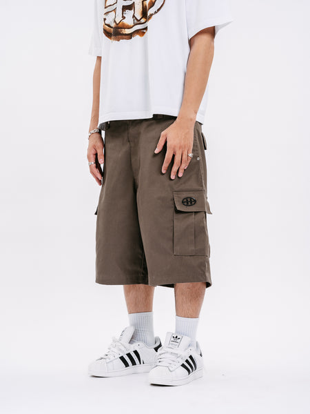 EMBLEM CARGO SHORTS FATIGUE