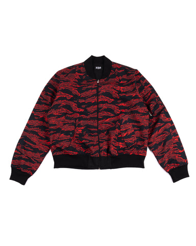 TIGER CAMOU REVERSIBLE BOMBER JACKET