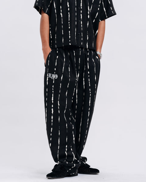 PRINTED LOUNGE PANTS BLACK