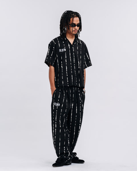 PRINTED LOUNGE PANTS BLACK