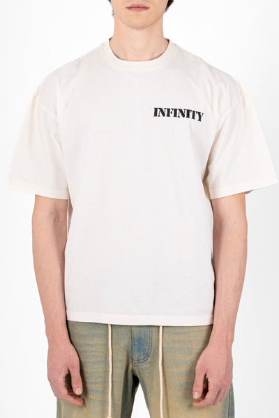 INFINITY BOX TEE IN OFFWHITE