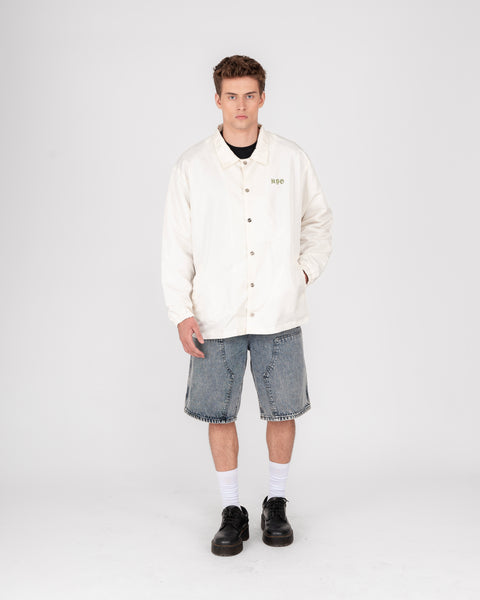 COACH JACKET IN OFF WHITE