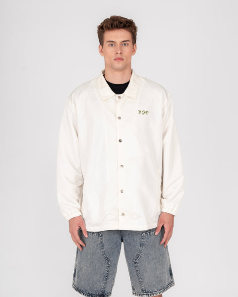 COACH JACKET IN OFF WHITE