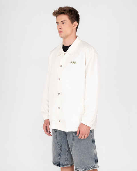 COACH JACKET IN OFF WHITE