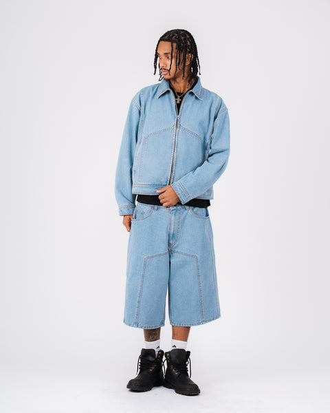 DENIM TRUCKER JACKET - LIGHT WASHED