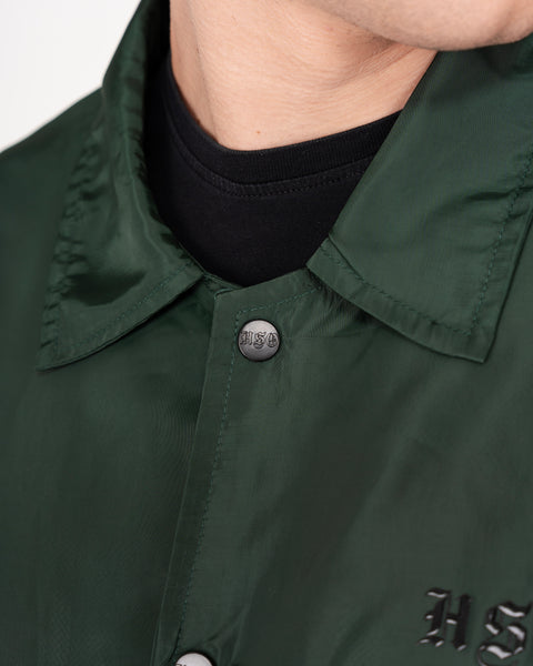 COACH JACKET IN FOREST GREEN