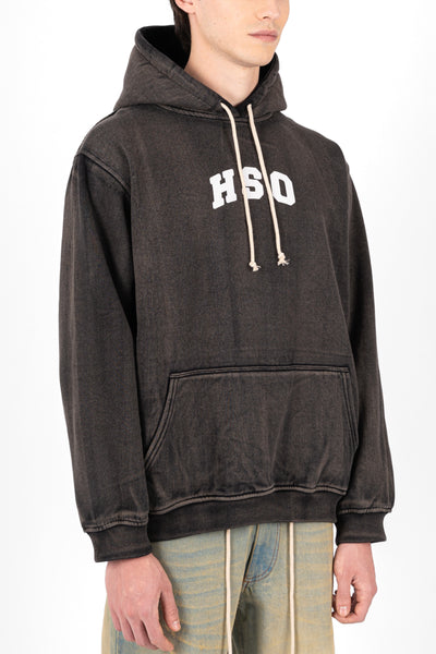 UNIVERSITY HOODIE IN VINTAGE BLACK