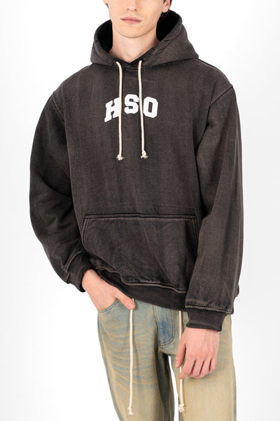 UNIVERSITY HOODIE IN VINTAGE BLACK