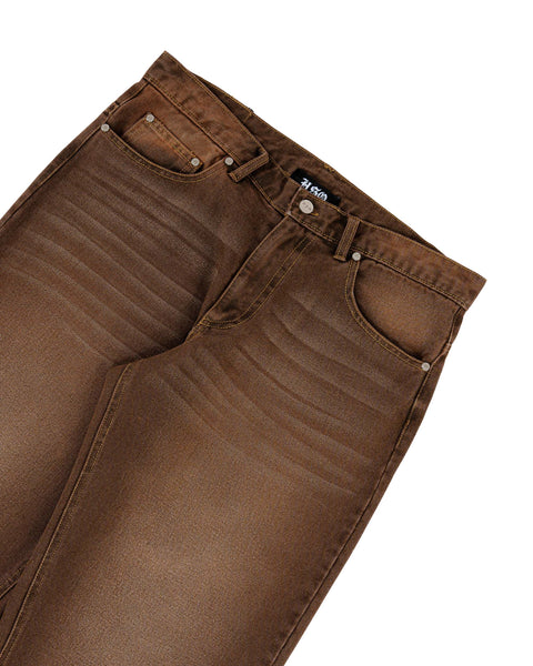 BAGGY JEANS IN FADED BROWN